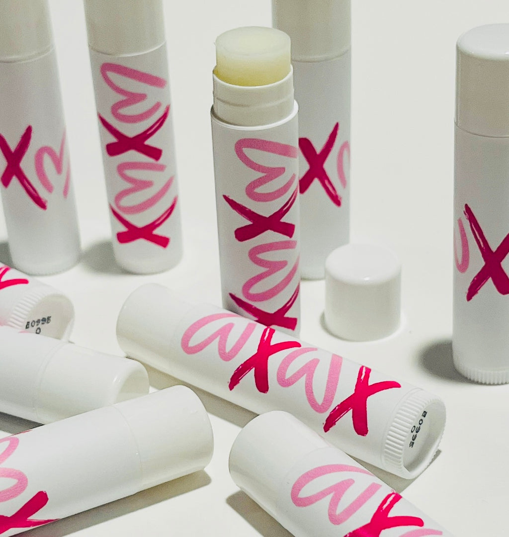 Lip Balm Sticks in Clear Container