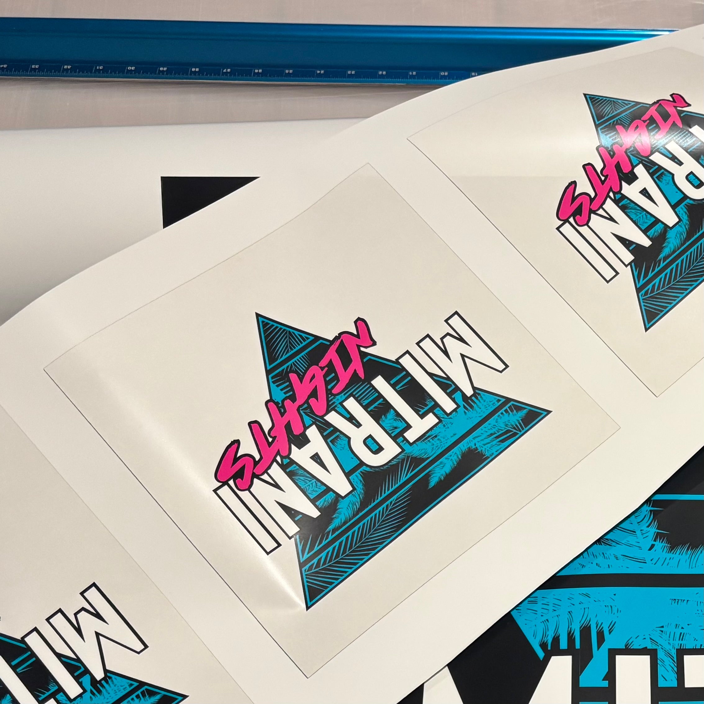 2D Printed and Acrylic Sign In Board