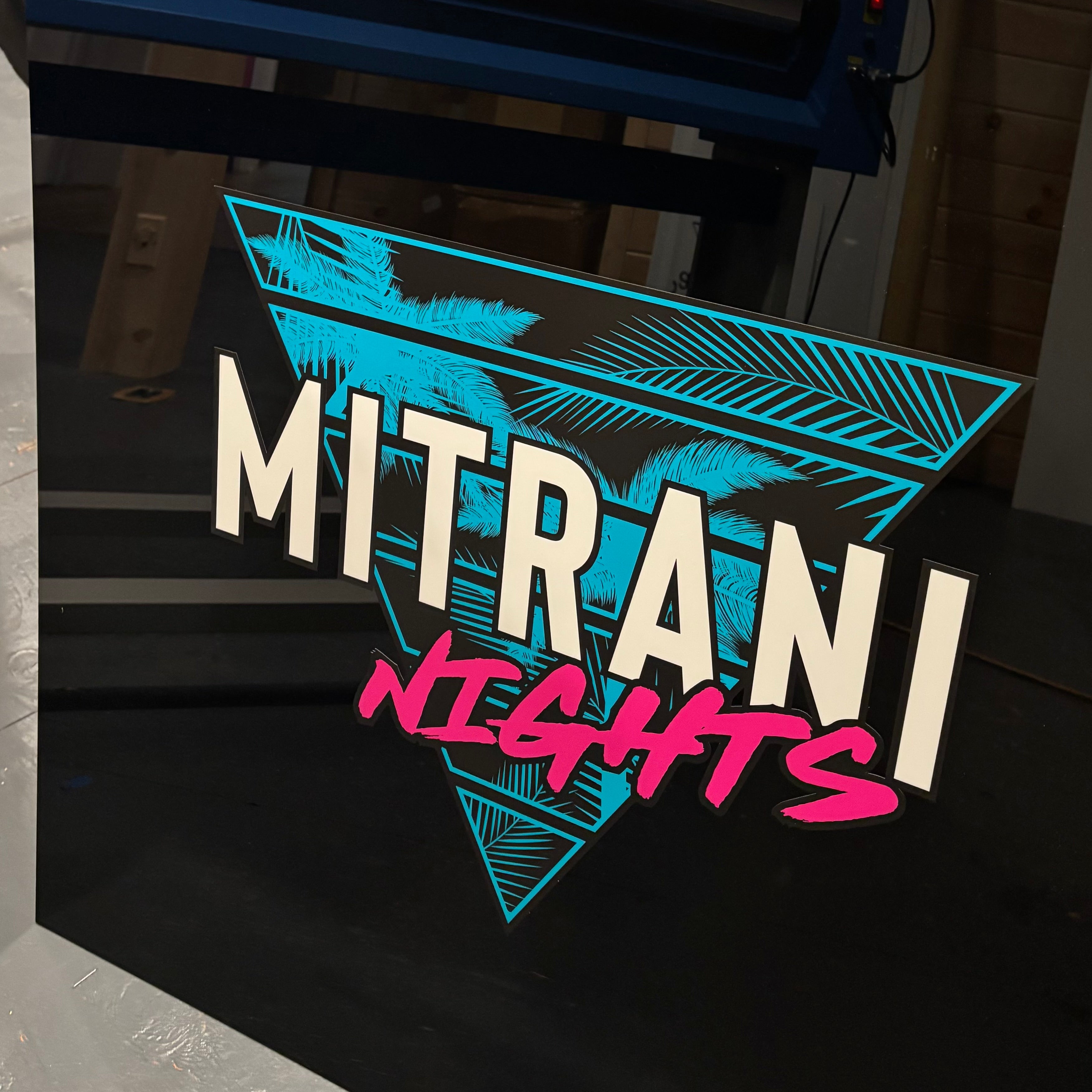 2D Printed and Acrylic Sign In Board