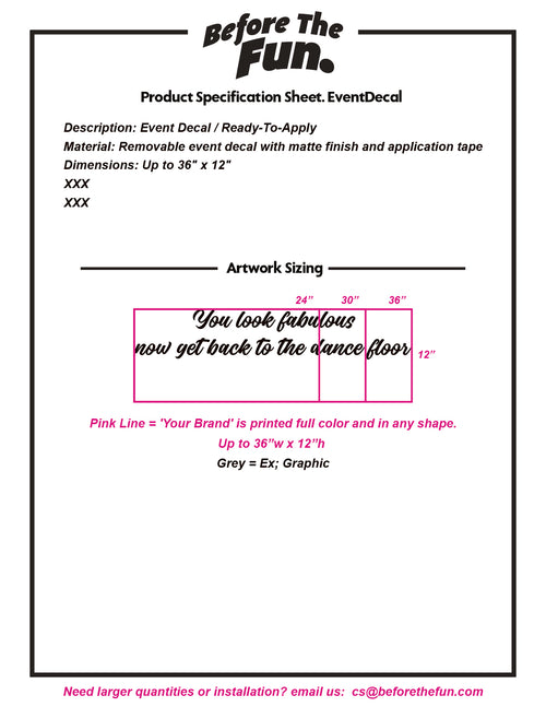 Event Decal / Ready-To-Apply