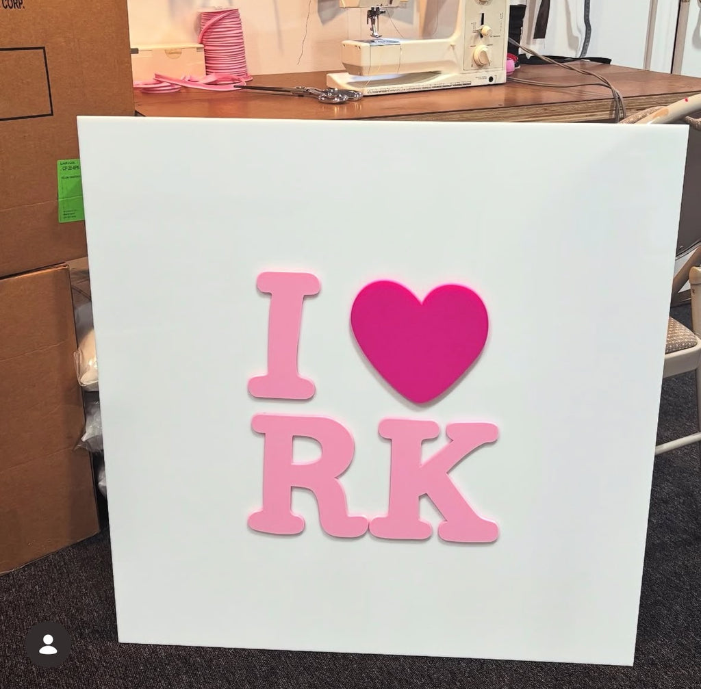 3D Printed and Acrylic Sign In Board
