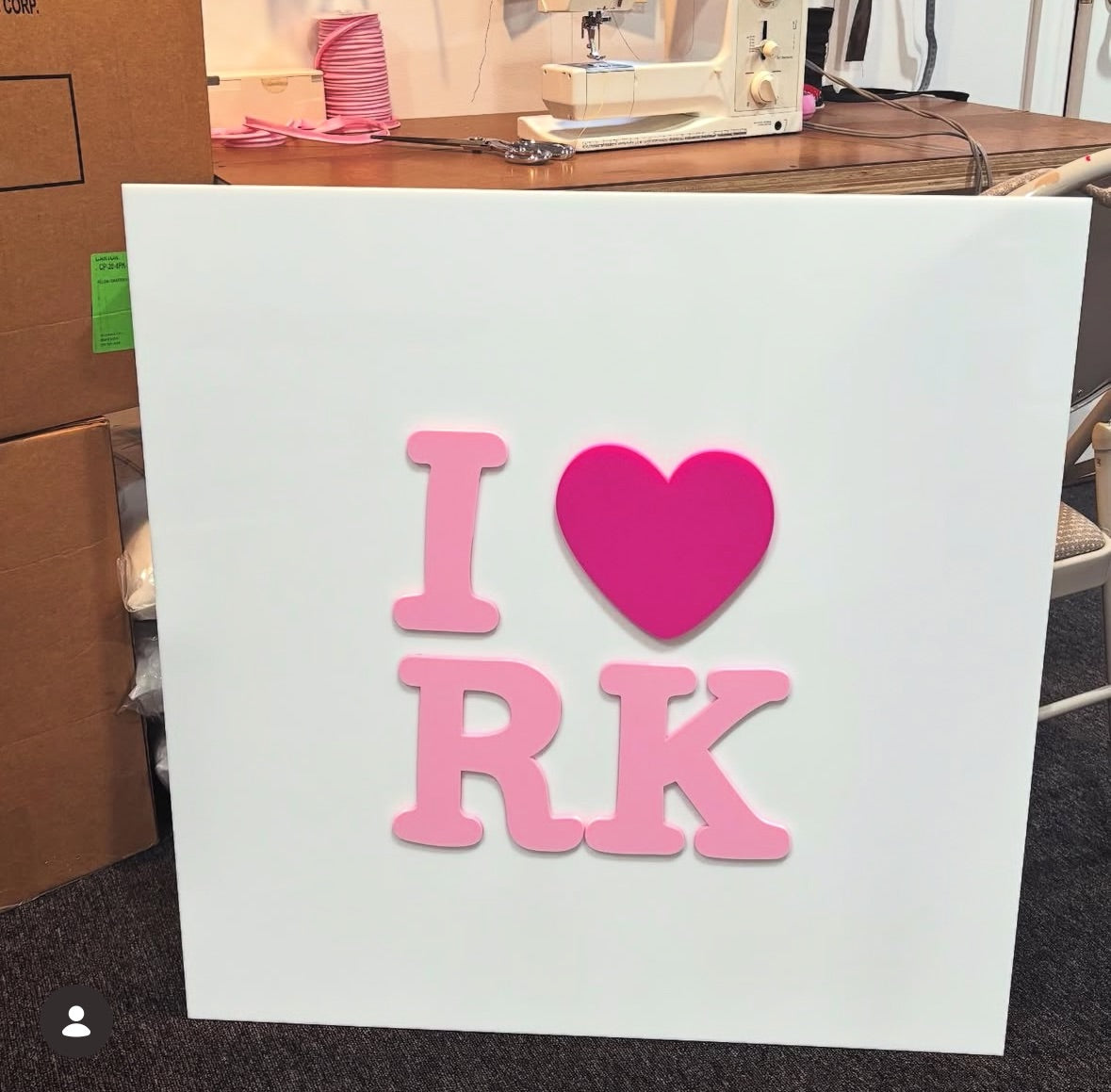3D Printed and Acrylic Sign In Board